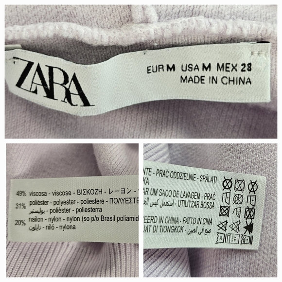 Zara Lavender Cropped Relaxed Fit Hoodie - Picture 8 of 8